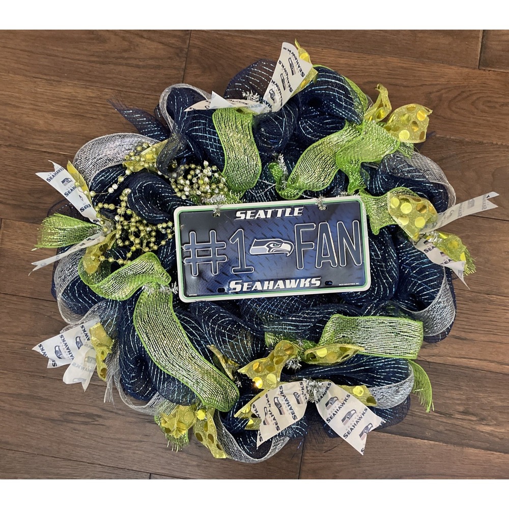NFLβ Seattle Seahawks Handmade Wreath